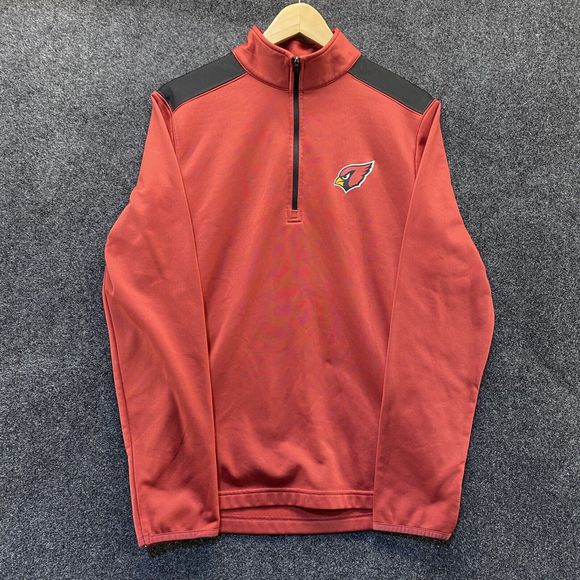 Arizona Cardinals Pullover Long Sleeve Shirt 1/4 Zip NFL Apparel - Picture 1 of 7